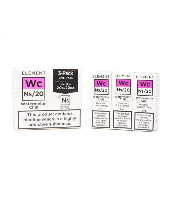 Element NS20 - Watermelon Chill E-Liquid Pods (3x2ml)