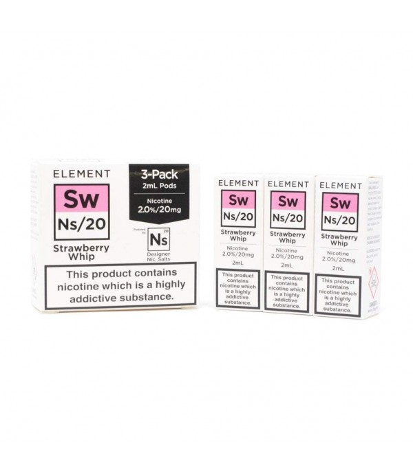 Element NS20 - Strawberry Whip E-Liquid Pods (3x2ml)