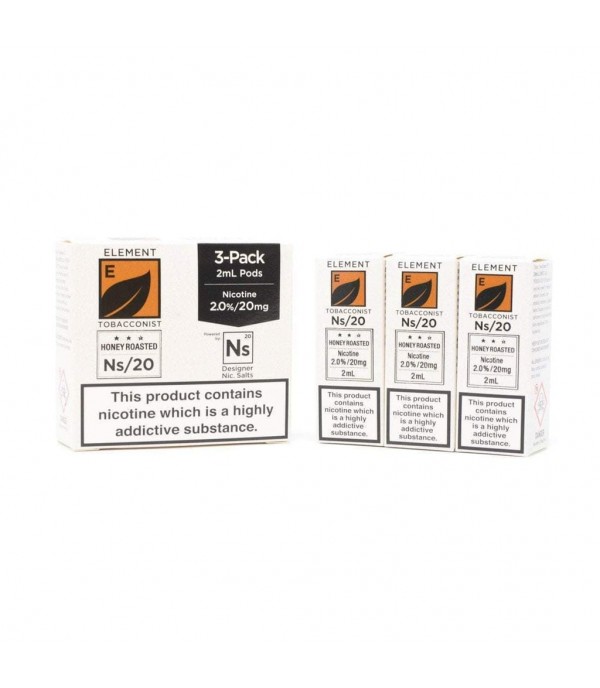 Element NS20 - Honey Roasted Tobacco E-Liquid Pods (3x2ml)