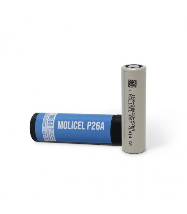 Molicel P26A 18650 2600mAh 25A Rechargeable E-Cigarette Battery