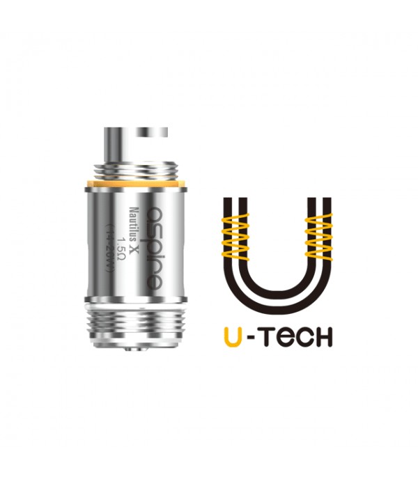 Aspire Nautilus X U-Tech Replacement E-Cigarette Coils (Pack of 5)