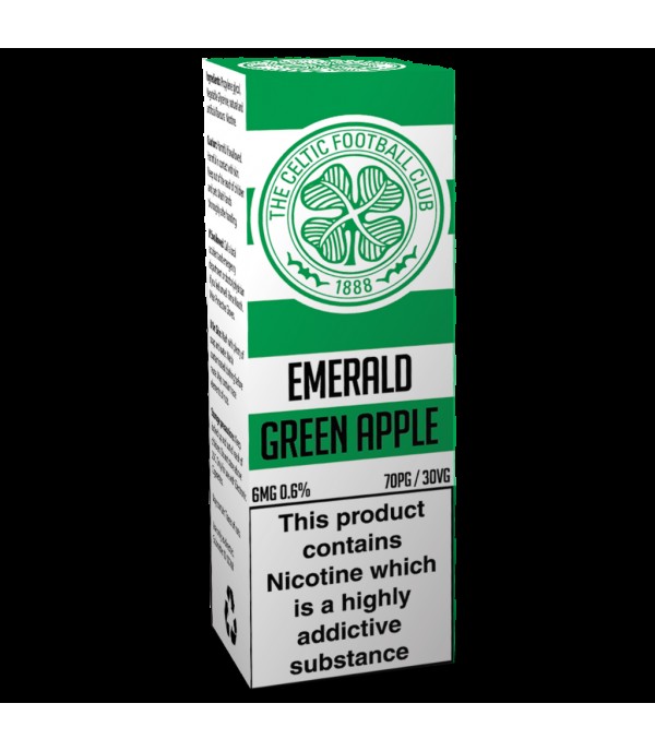Celtic FC Licensed Products - Emerald Green Apple E-Liquid (10ml)