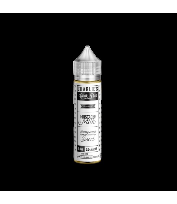 Charlies White Label - Mustache Milk 0mg 50ml