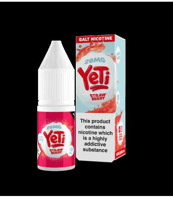 Yeti Salts - Strawberry Ice 10mll Nic Salt E-Liquid