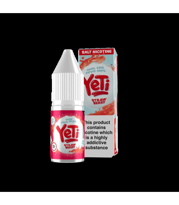 Yeti Salts - Strawberry Ice 10mll Nic Salt E-Liquid