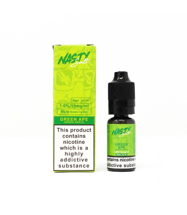 Nasty Salt - Green Ape 10ml Nic Salt E-Liquid