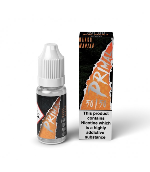 Primal 50/50 - Mango Maniac 10ml E-Liquid