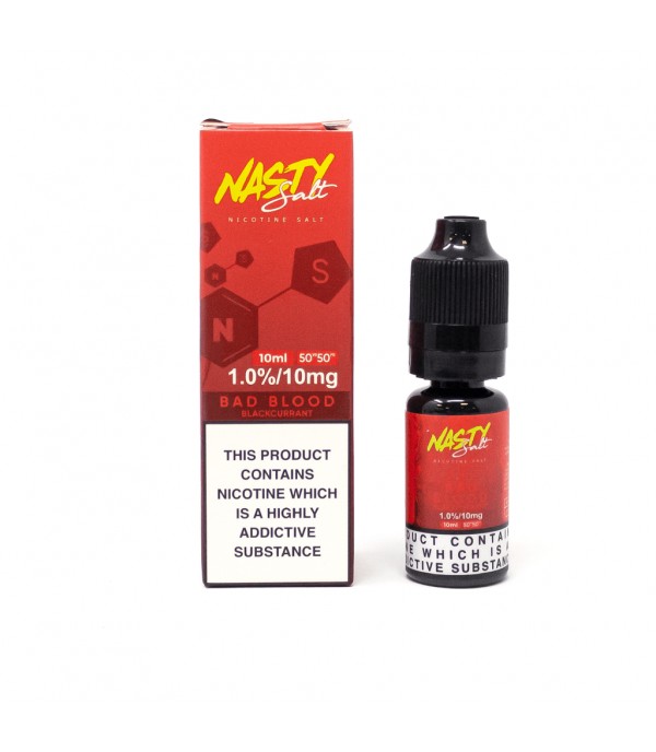 Nasty Salt - Bad Blood 10ml Nic Salt E-Liquid