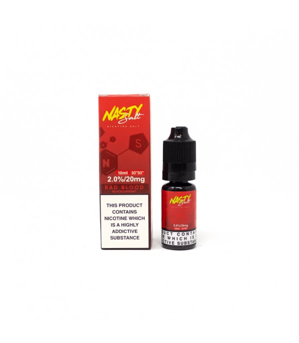 Nasty Salt - Bad Blood 10ml Nic Salt E-Liquid