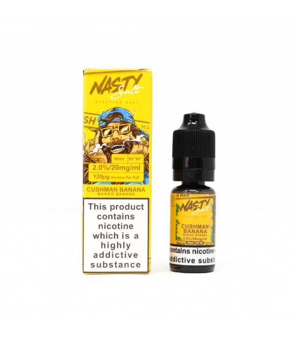 Nasty Salt - Cush Man Banana 10ml Nic Salt E-Liquid