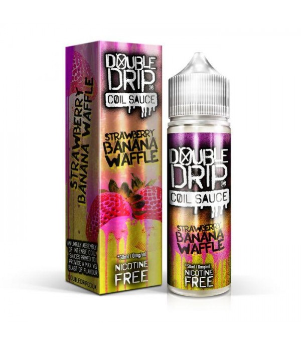 Double Drip - Strawberry Banana Waffle Shortfill E-liquid (50ml)