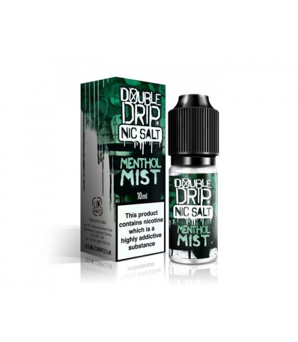 Double Drip Nic Salt E-Liquids - Menthol Mist - 10ml