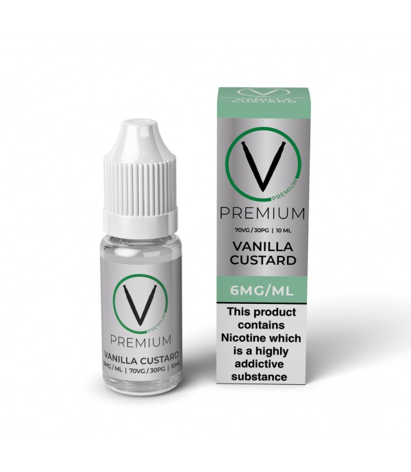 V Premium High VG - Vanilla Custard E-Liquid (10ml)