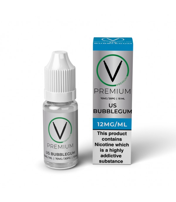 V Premium High VG - Bubblegum E-Liquid (10ml)