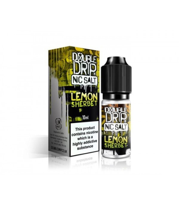 Double Drip Nic Salt E-Liquids - Lemon Sherbet - 10ml