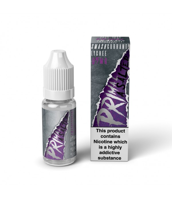 Primal Asalted - Smashcurrant Lychee 10ml Nic Salt E-Liquid