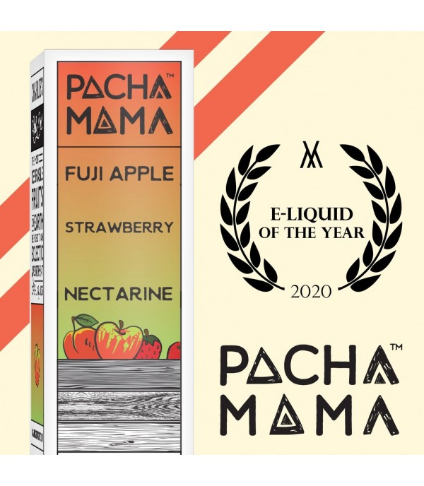 Pacha Mama - Fuji Apple, Strawberry, Nectarine Shortfill E-Liquid (50ml)