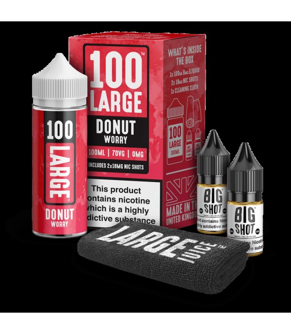 100 Large - Donut Worry Shortfill E-Liquid (100ml)