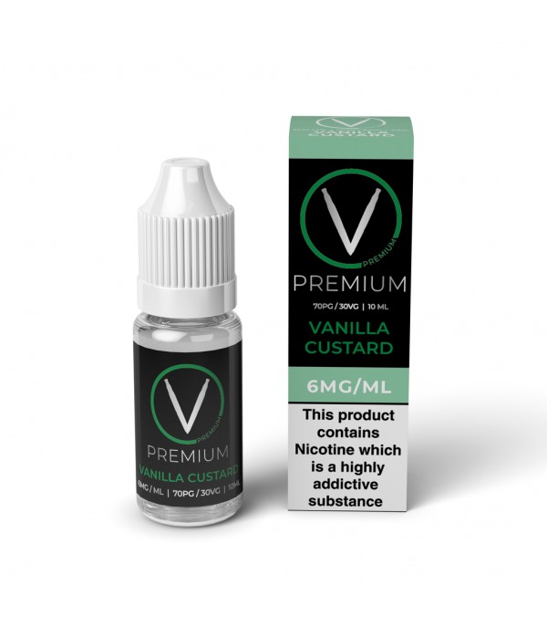 V Premium High PG - Vanilla Custard E-Liquid (10ml)