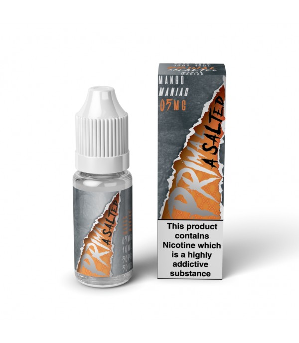 Primal Asalted - Mango Maniac 10ml Nic Salt E-Liquid