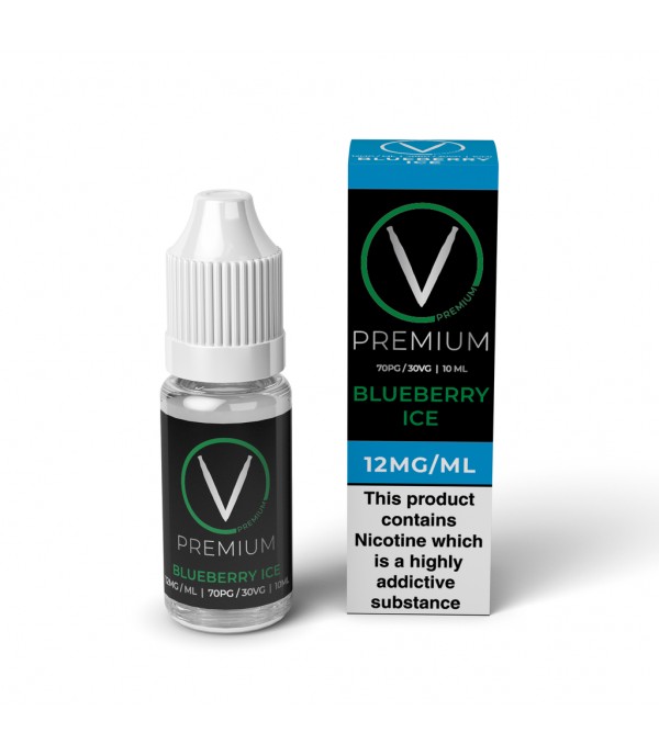 V Premium High PG Blueberry Ice E-Liquid (10ml)